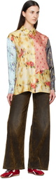 GANNI Multicolor Multi Printed Silk Shirt