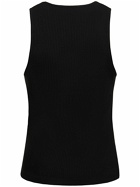 JW ANDERSON - Logo Embroidery Stretch Cotton Tank Top