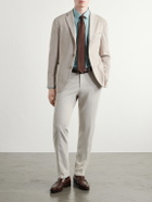 Boglioli - Straight-Leg Cotton-Blend Corduroy Suit Trousers - Neutrals