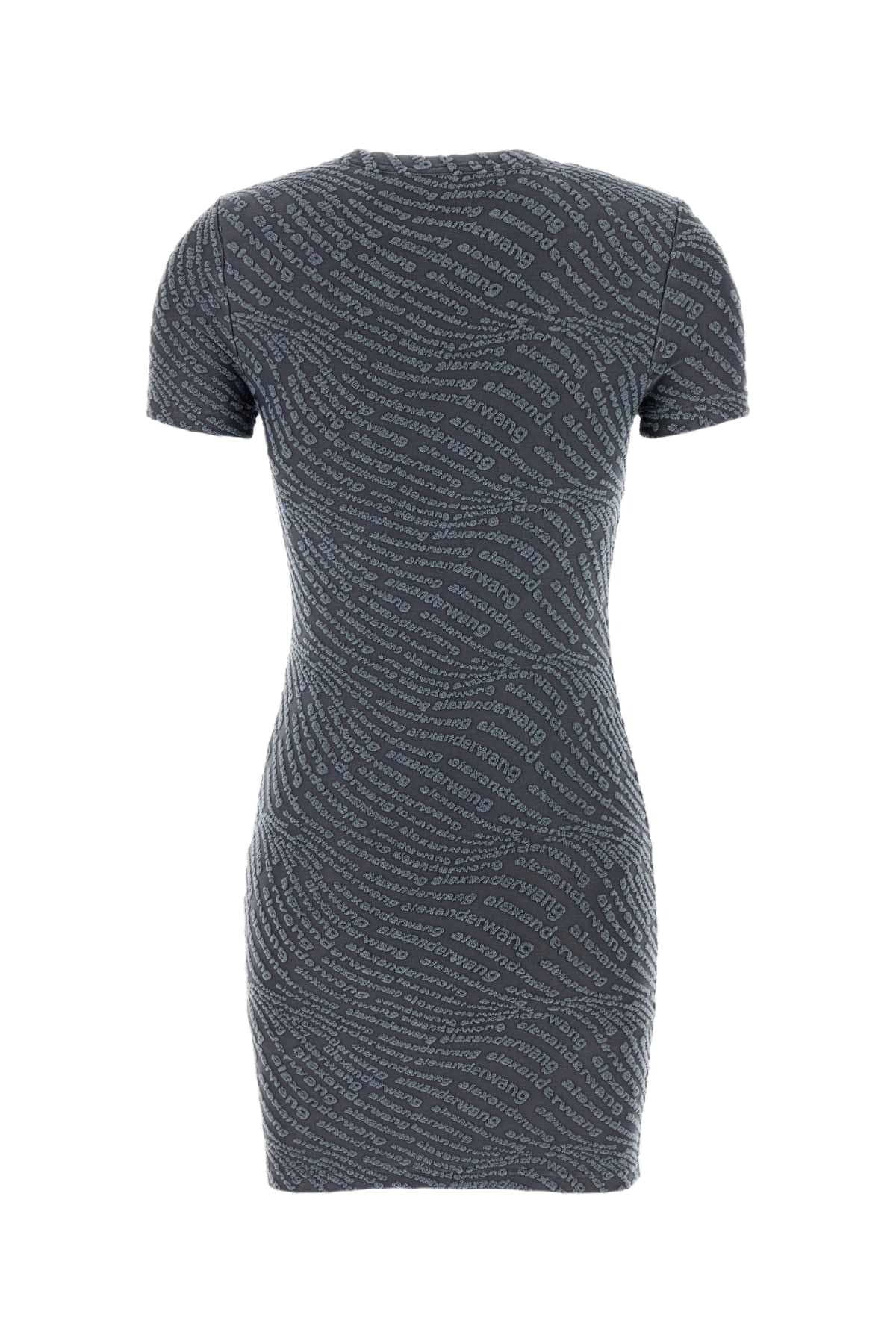 T by Alexander Wang Dark Grey Stretch Polyester Mini Dress