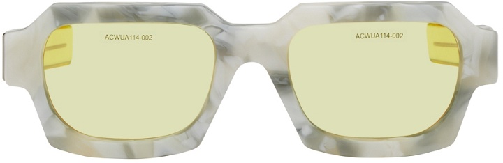 Photo: A-COLD-WALL* Retrosuperfuture Edition Off-White & Yellow Caro Sunglasses