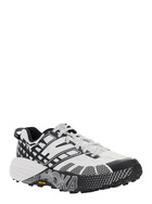 Hoka speedgoat Black And White Low Top Sneakers With Geometric Motif In Tech Fabric Unisex
