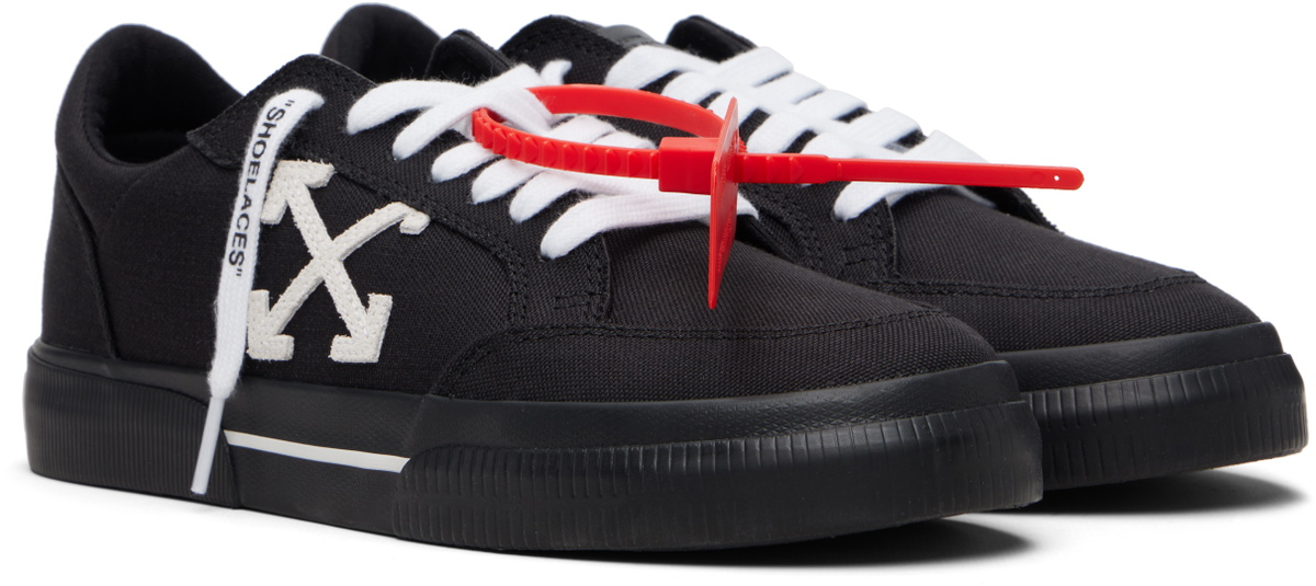 Off-White Black Vulcanized Low Sneakers