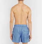 Loro Piana - Mid-Length Printed Swim Shorts - Blue