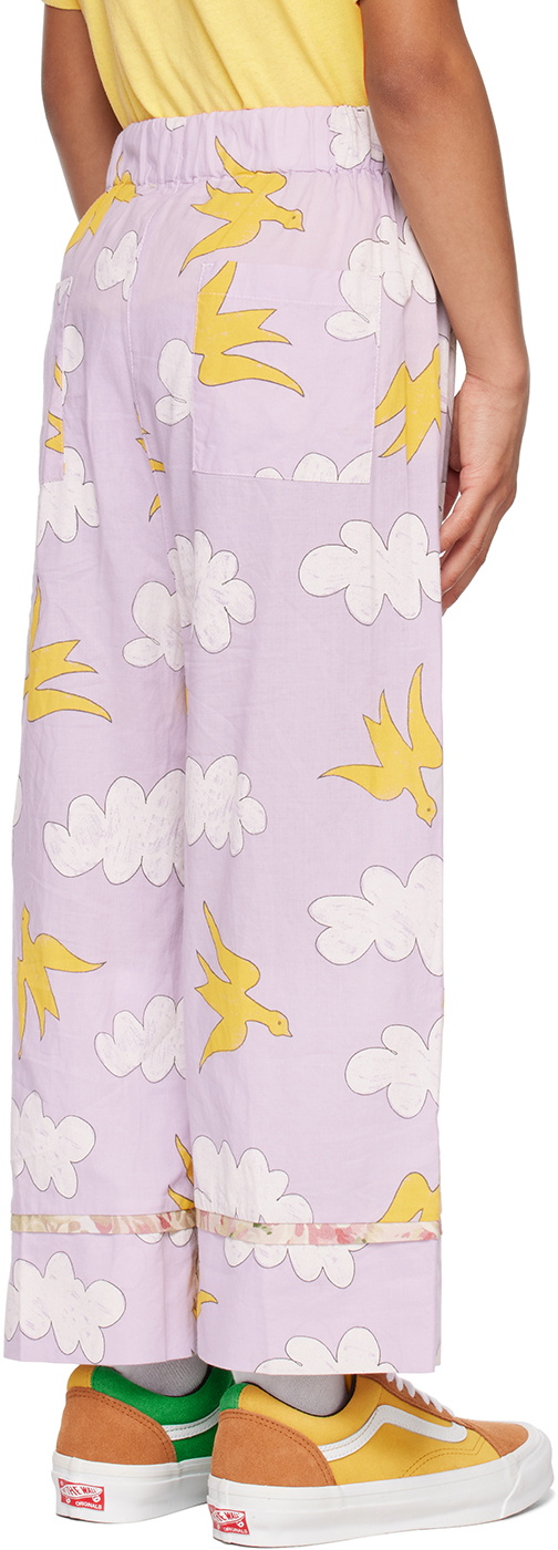 The Animals Observatory Kids Purple Clouds Antelope Pants