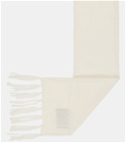Off-White - Label mohair-blend scarf