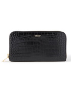 TOM FORD - Croc-Effect Leather Wallet