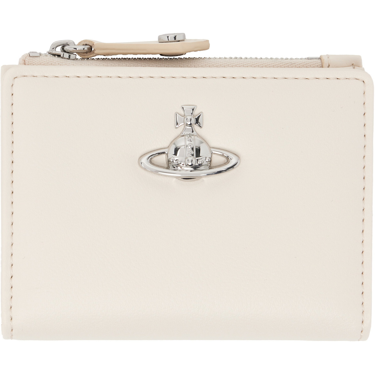 Vivienne Westwood Off-White Slim Flap Card Holder