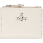 Vivienne Westwood Off-White Slim Flap Card Holder