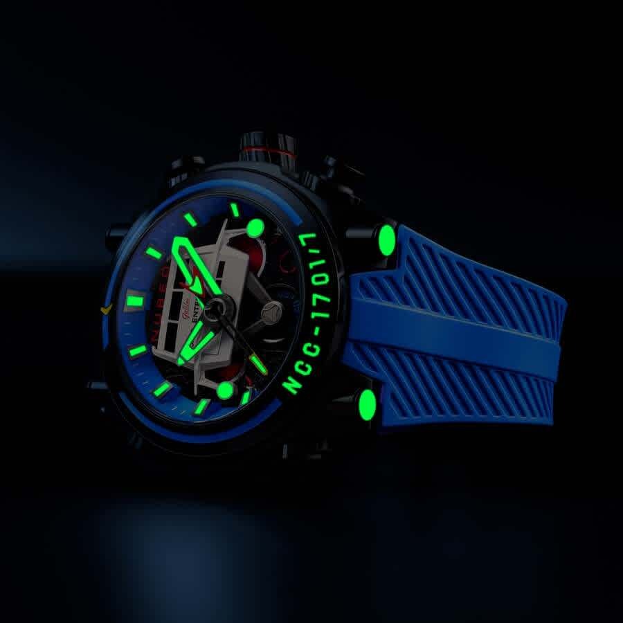 Nubeo Deimos Chronograph Blue Dial Mens Watch NB-6118-03