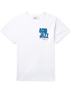 PASADENA LEISURE CLUB - Acid Jazz Printed Combed Cotton-Jersey T-Shirt - White - S