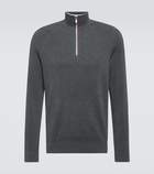 Brunello Cucinelli Cotton half-zip sweater