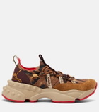 Christian Louboutin Trailrun suede-trimmed sneakers