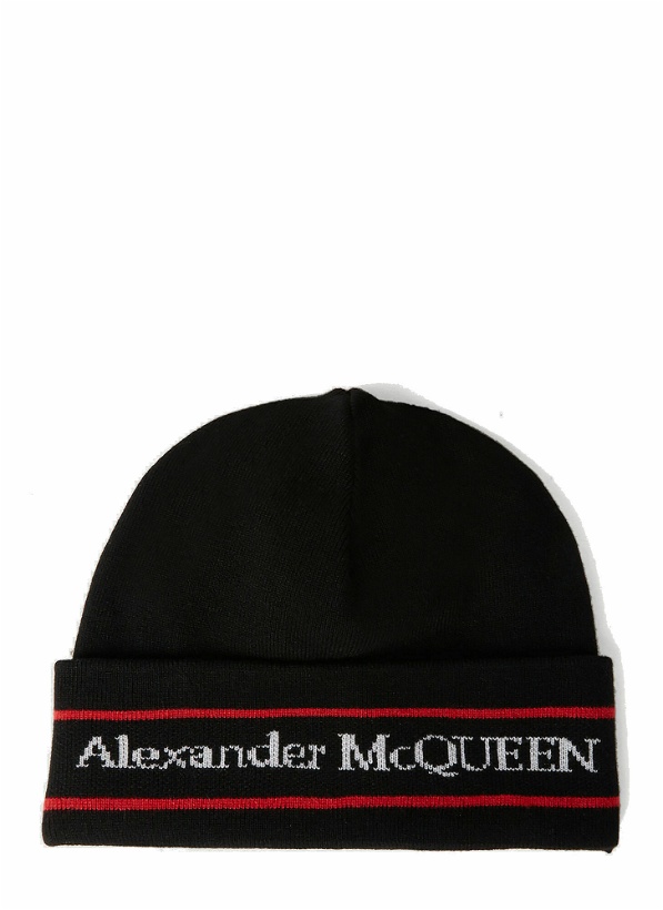 Photo: Alexander McQueen - Logo Beanie Hat in Black