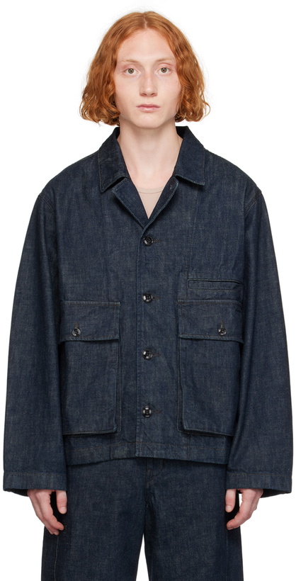 Photo: LEMAIRE Indigo Boxy Denim Jacket