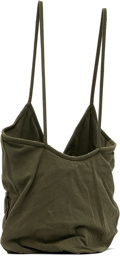 We11done Khaki Military Pocket Touch Tote