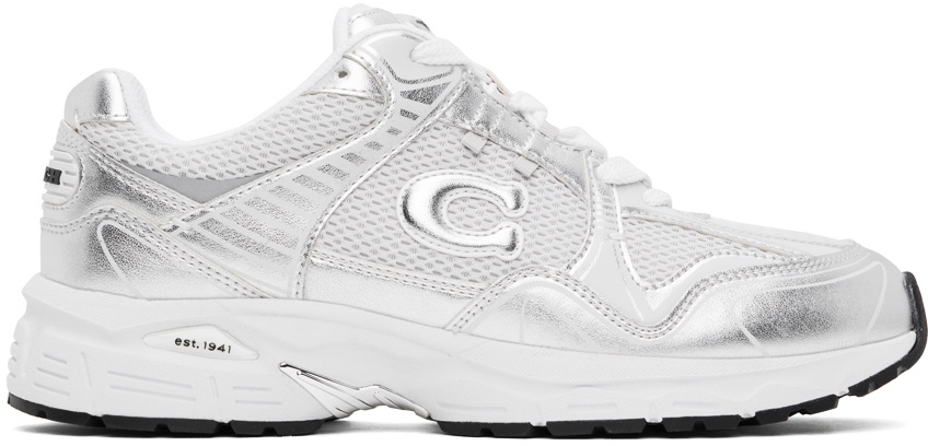 【関税込み】Coach 1941 ホワイト Soho スニーカー Coach 1941: White Soho Sneakers | SSENSE