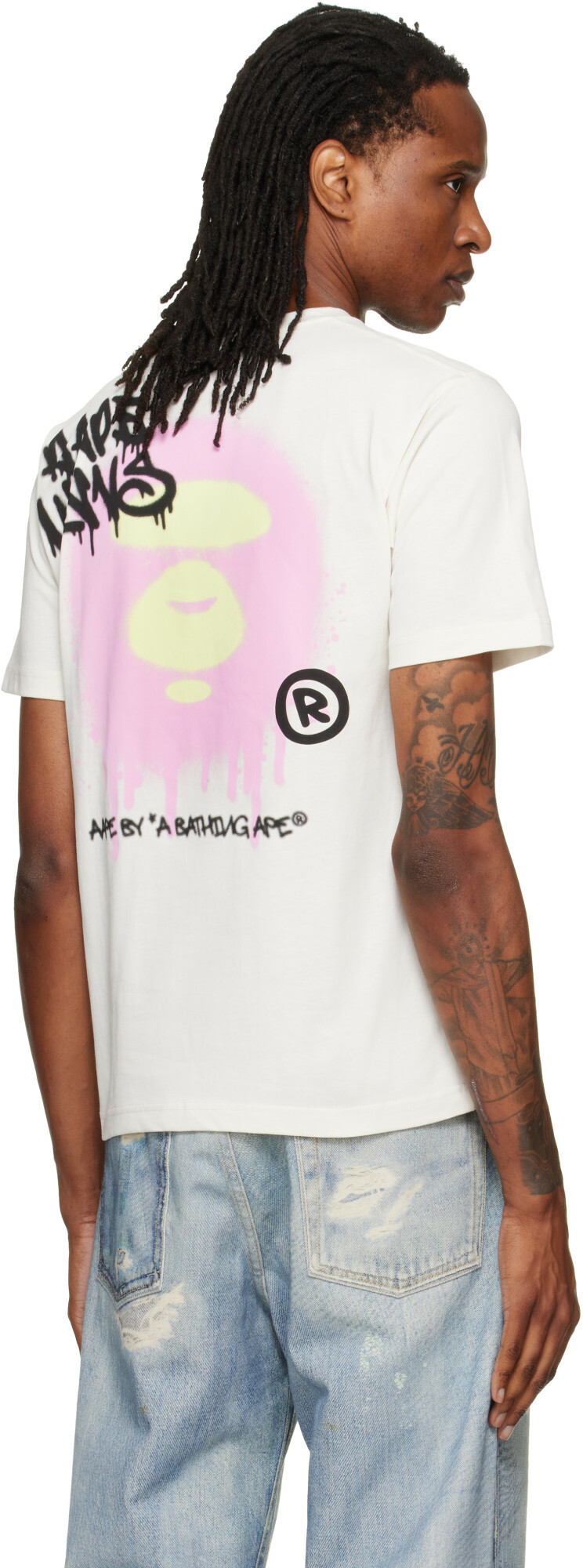 AAPE by A Bathing Ape Off-White Main Skate T-shirt