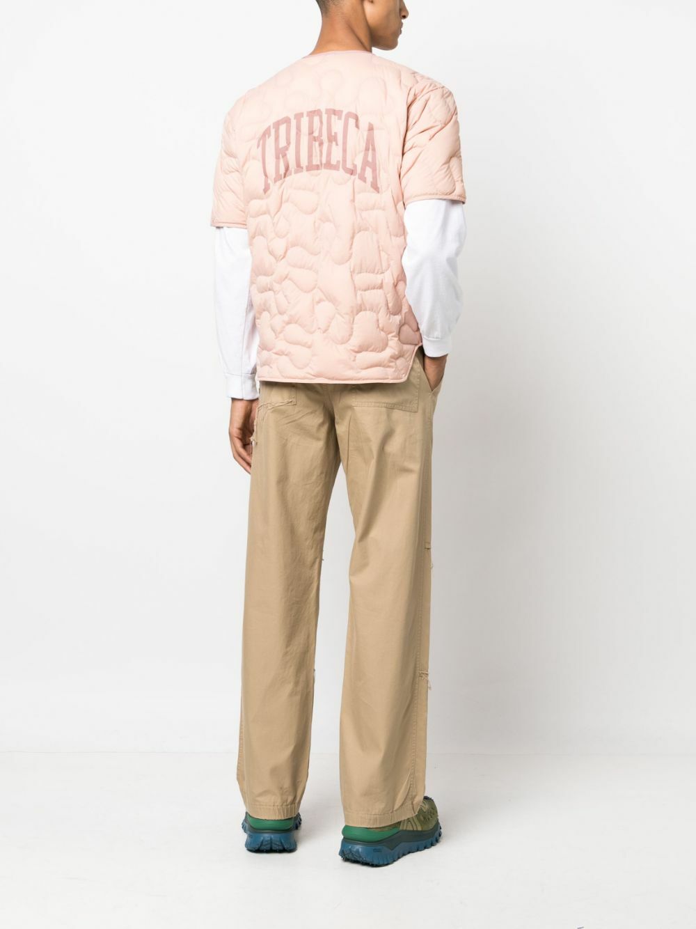 Moncler Genius X Salehe Bembury Pink Quilted Shirt Jacket