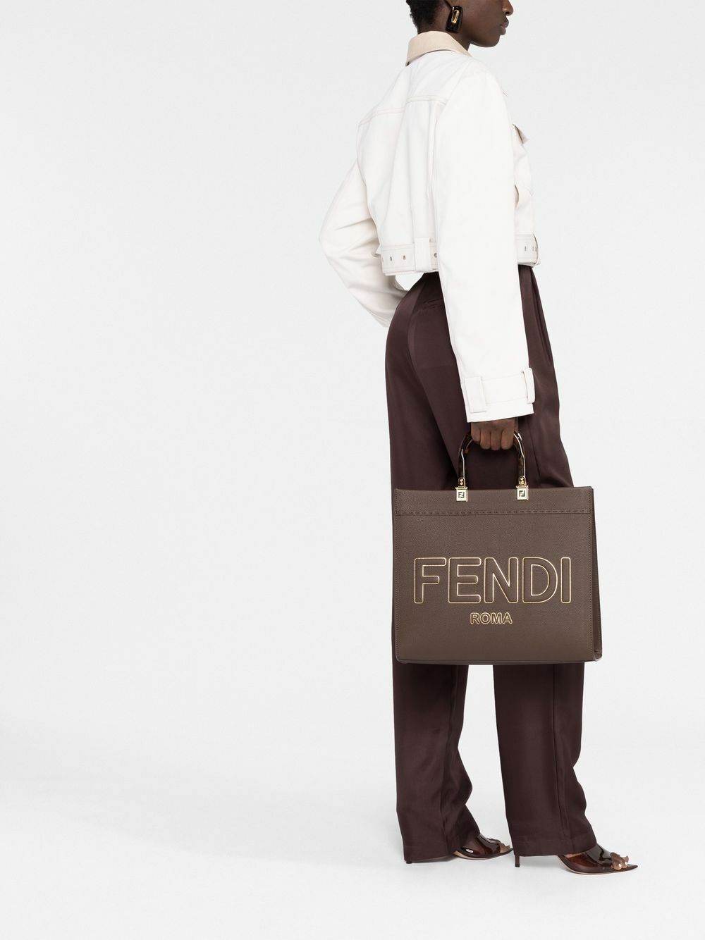 FENDI Sunshine Leather Shopping Bag Fendi