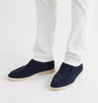 Loro Piana - Open Walk Nubuck Boots - Blue
