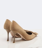 Roger Vivier Viv' In The City suede pumps