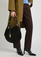 Polo Ralph Lauren Leather-trim Suede Shoulder bag - Black - One Size