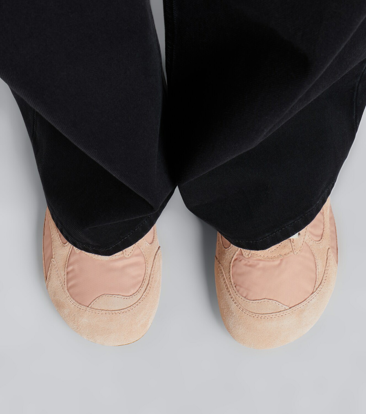 Bottega Veneta Orbit Flash suede-trimmed sneakers