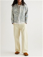 King Kennedy Rugs - Printed Organic Cotton-Canvas Chore Jacket - Blue