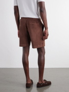 Orlebar Brown - Marling Solid Cotton Organic Terry Shorts - Brown