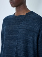 Yohji Yamamoto 7G 2PLY Pallarel Yarn Button Detail Sweater