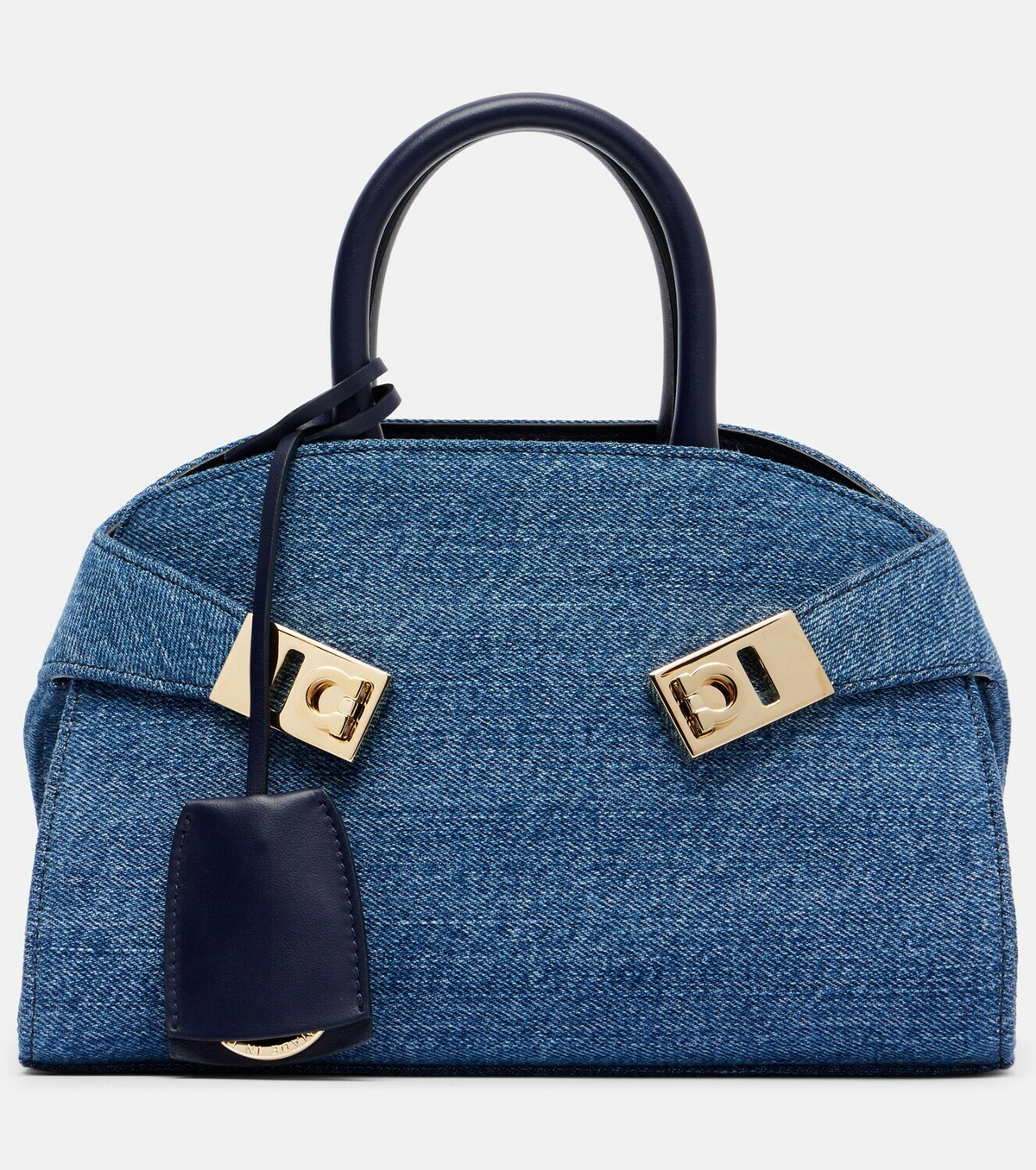 Ferragamo Hug Small denim tote bag