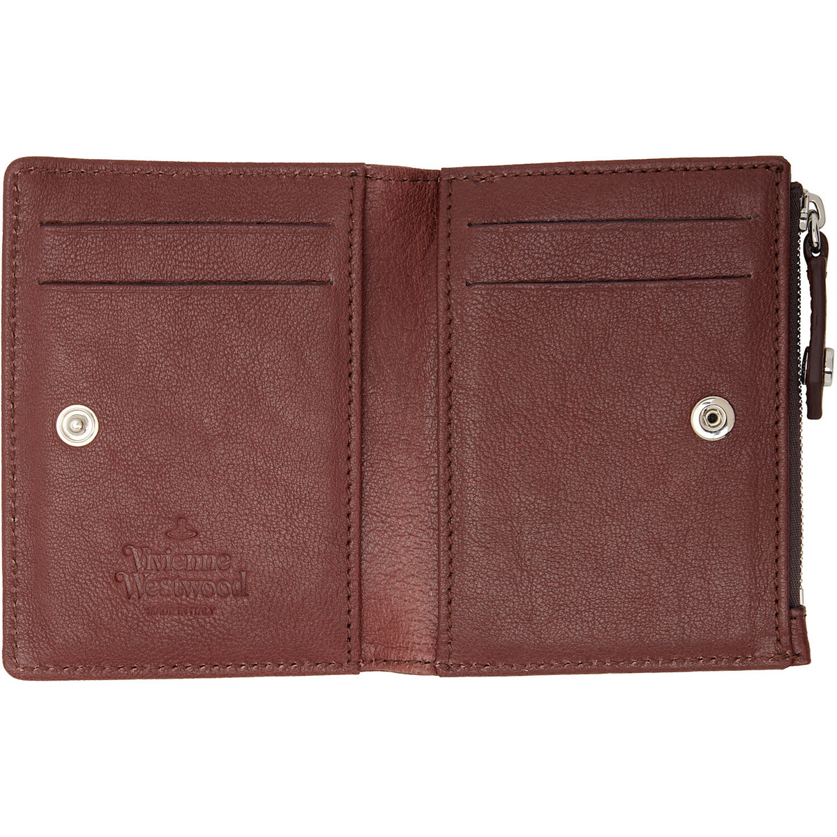 Vivienne Westwood Brown Slim Flap Card Holder