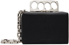 Alexander McQueen Black Mini 'The Grip' Clutch Bag