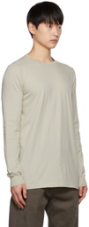 Rick Owens Beige Level Long Sleeve T-Shirt