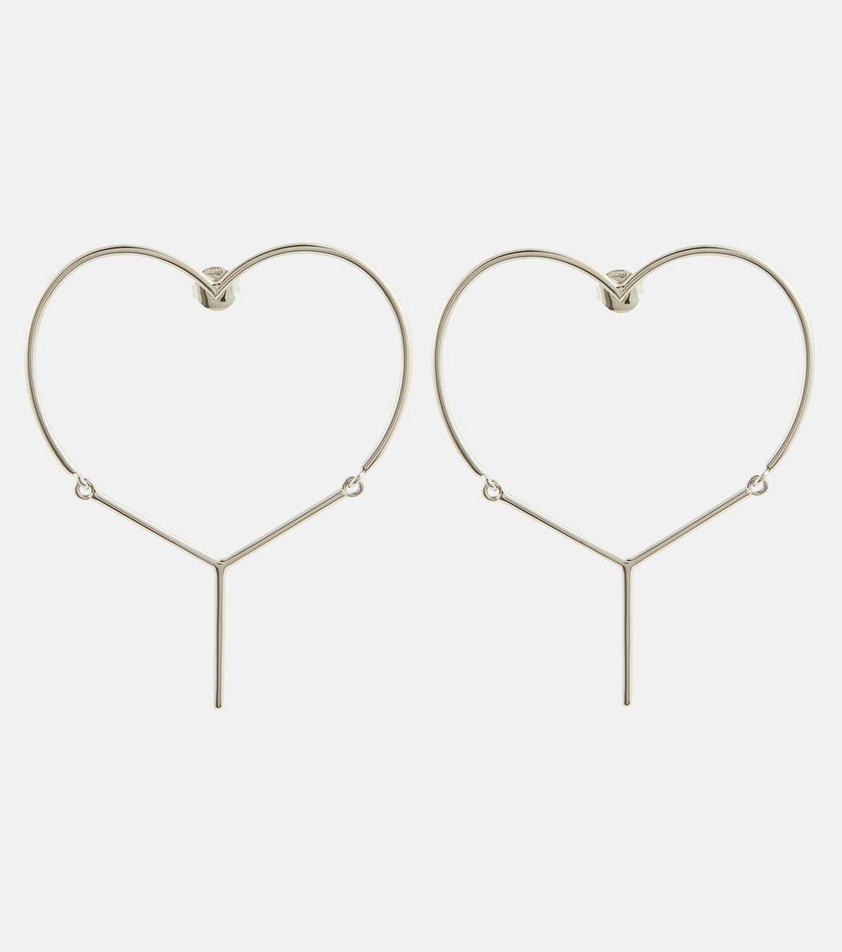 Y/PROJECT HEART EARRINGS ワイプロジェクト ハート イヤリング Y/Project Mini Y heart-shaped earrings Y/Project