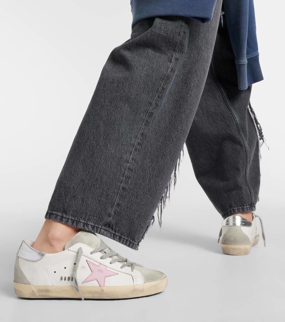 スニーカー Golden  Deluxe Brand Super-Star Sneakers In Smooth Leat Golden Goose Super-Star leather sneakers Golden Goose Deluxe