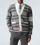 Thom Browne Striped cotton cardigan