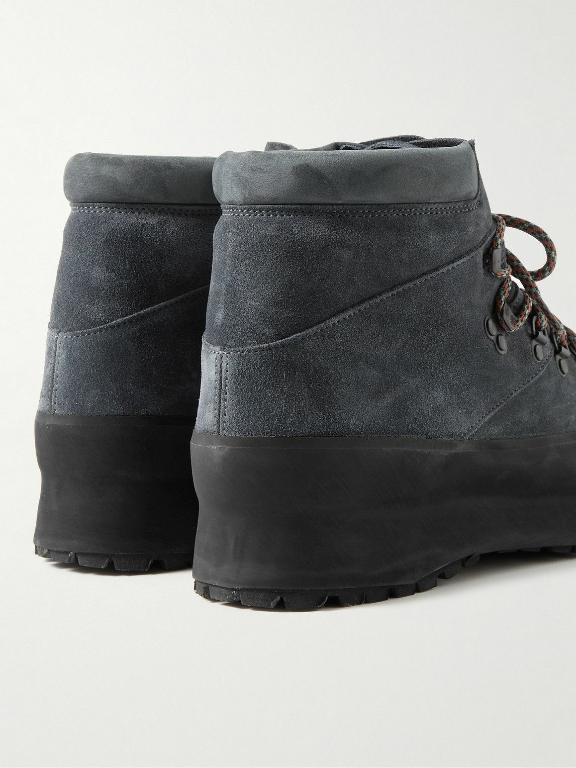 Diemme - Throwing Fits Rosset Rubber-Trimmed Suede Platform Boots - Blue