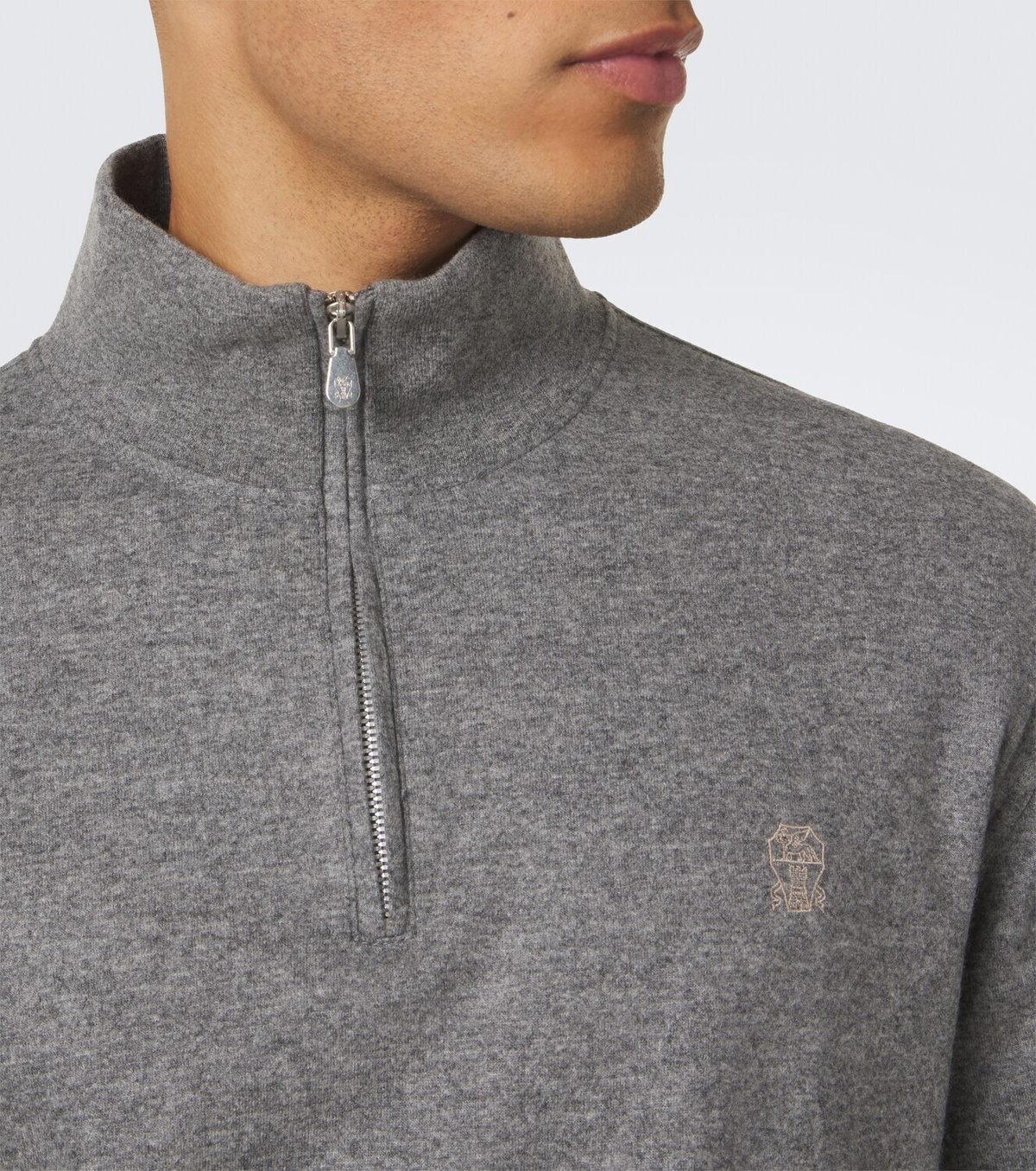 Brunello Cucinelli Cashmere half-zip sweater