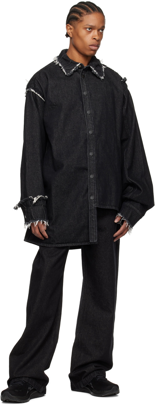 AIREI Black Shelley Denim Shirt