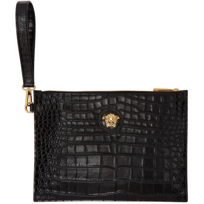 Barocco Athena jacquard crossbody bag in black - Versace | Mytheresa