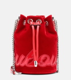 Christian Louboutin - Marie Jane velvet bucket bag