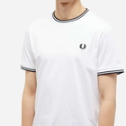Fred Perry Authentic Men's Twin Tipped T-Shirt in White