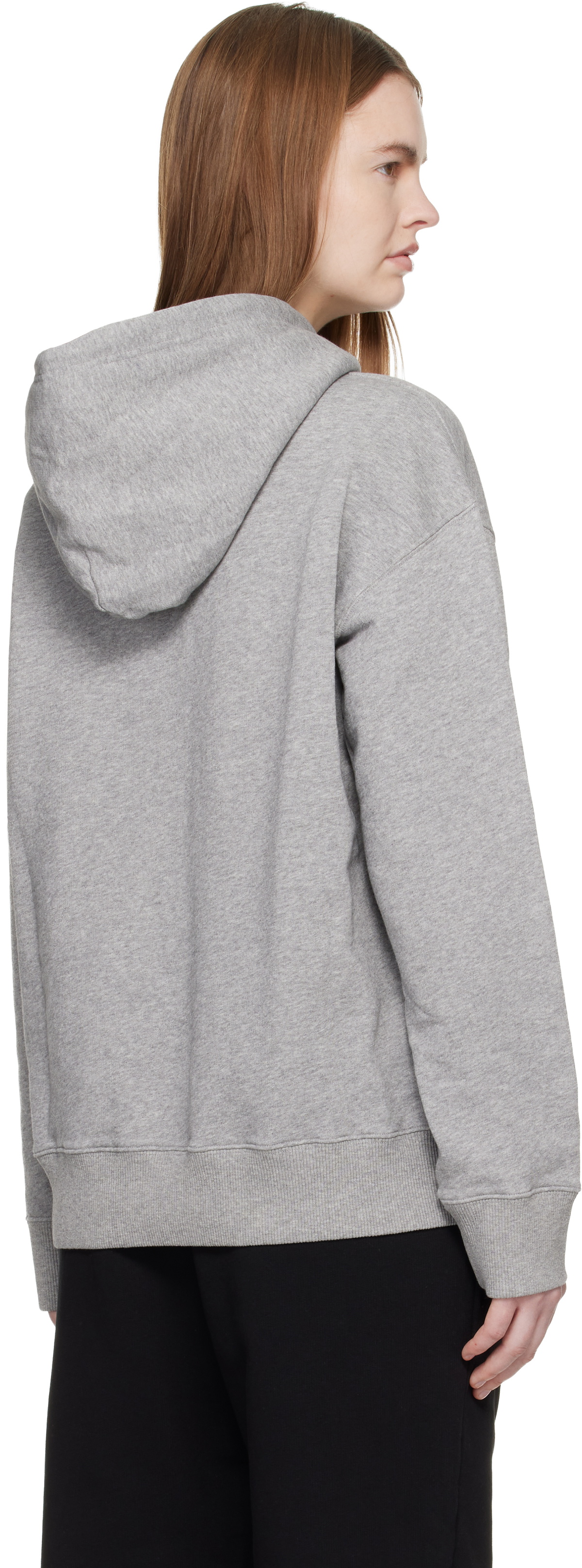 MM6 Maison Margiela Gray Cotton Hoodie