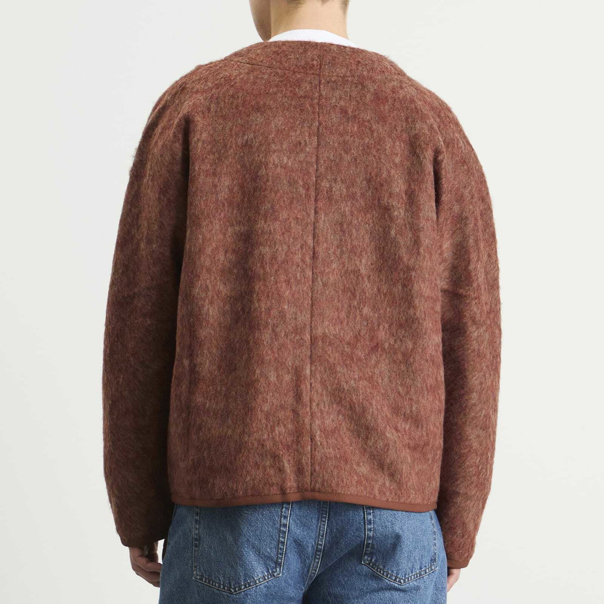 A Kind of Guise Men's Kaan Cardigan in Hairy Sienna