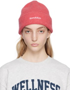 Sporty & Rich Red Serif Logo Beanie