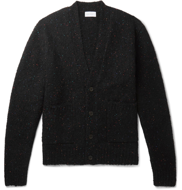 Photo: John Elliott - Oversized Donegal Knitted Cardigan - Black