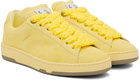 Lanvin Yellow Suede Curb Lite Sneakers