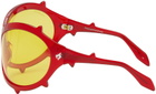 MAUSTEIN SSENSE Exclusive Red Bug Spike Sunglasses